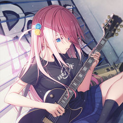 This is a pixiv picture whose title is ぼっち・ざ・ろっく！.