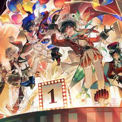 This is a pixiv picture whose title is [HoYoFair2023] Countdown illust.