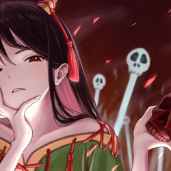 This is a pixiv picture whose title is 日白残無.