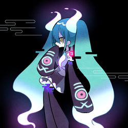 This is a pixiv picture whose title is ゴーストミク👻.
