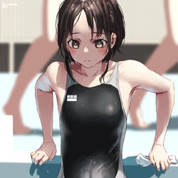 This is a pixiv picture whose title is こっそり飛び込みを回避してる子.