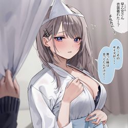 This is a pixiv picture whose title is 文化祭でおばけ役をやることになったのですが….