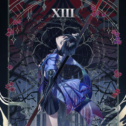 This is a pixiv picture whose title is 原神大アルカナ.