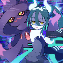 This is a pixiv picture whose title is ゴーストミク.