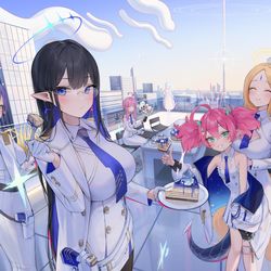 This is a pixiv picture whose title is 連邦生徒会.