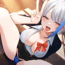 This is a pixiv picture whose title is 後輩くーん💕.