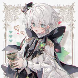 This is a pixiv picture whose title is Heart ❤︎ 🂱🂠.