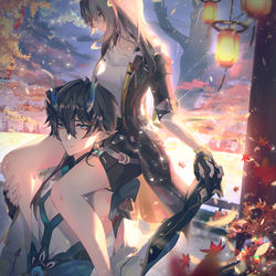 This is a pixiv picture whose title is 羅浮最後の散歩.