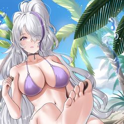 This is a pixiv picture whose title is 雲仙.