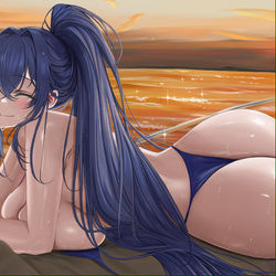 This is a pixiv picture whose title is ニュージャージー　水着.