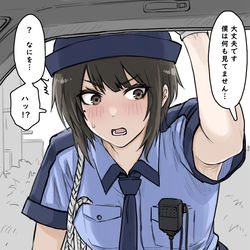 This is a pixiv picture whose title is サボってしまった婦警さん②.