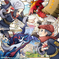 This is a pixiv picture whose title is 【ポケマスEX】見知らぬ土地で　共に.