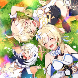 This is a pixiv picture whose title is 原神3thアニバーサリー！.