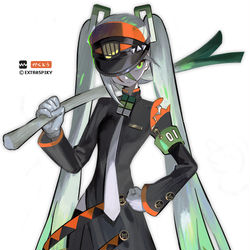 This is a pixiv picture whose title is かくとうミク.