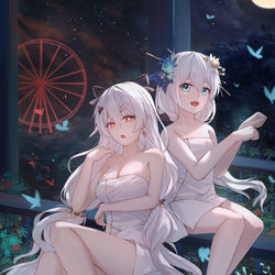 This is a pixiv picture whose title is 星与月再现之夜.