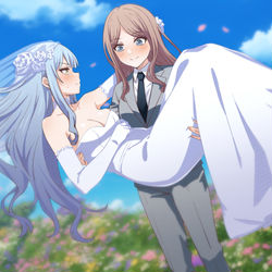 This is a pixiv picture whose title is 祥子×そよ❤.