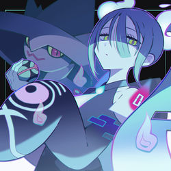 This is a pixiv picture whose title is ▶ゴーストミク.