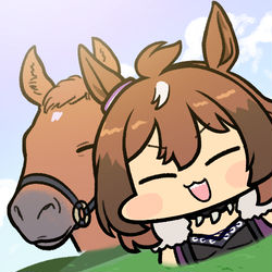 This is a pixiv picture whose title is R.I.P. シンコウウインディ.