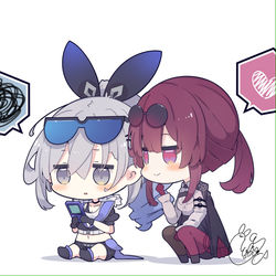 This is a pixiv picture whose title is スマホいじってる銀狼と.