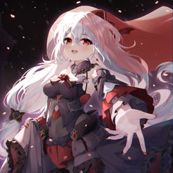 This is a pixiv picture whose title is 月下誓约.