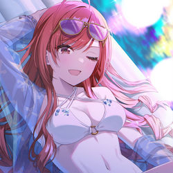 This is a pixiv picture whose title is 夏葉.