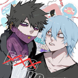 This is a pixiv picture whose title is 【10/15】荼死本サンプル.
