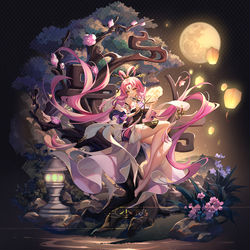 This is a pixiv picture whose title is 符玄陪你过中秋！.