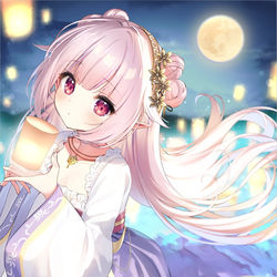 This is a pixiv picture whose title is 中秋の名月.