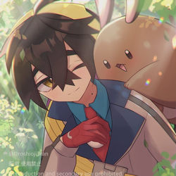 This is a pixiv picture whose title is スグリくんとオタチ.
