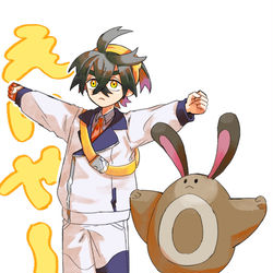 This is a pixiv picture whose title is まねっこ.