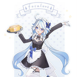 This is a pixiv picture whose title is 女仆芙芙.