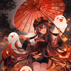 This is a pixiv picture whose title is 胡桃.