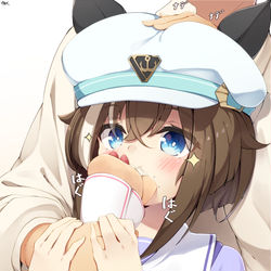 This is a pixiv picture whose title is 餌付けシュヴァルちゃん.