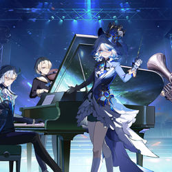 This is a pixiv picture whose title is The Fontaine Concert!.