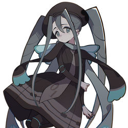 This is a pixiv picture whose title is むしミク.