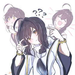 This is a pixiv picture whose title is 伊織、これはなんだ？.