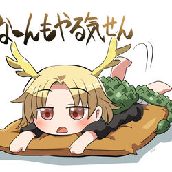 This is a pixiv picture whose title is がんばらないやちえちゃん.