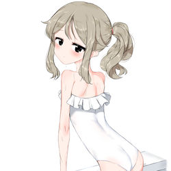This is a pixiv picture whose title is 水着美洋ちゃん.