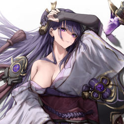This is a pixiv picture whose title is 雷電将軍.