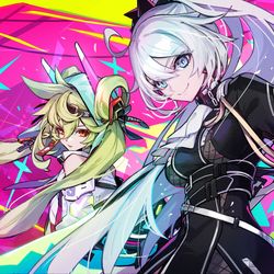 This is a pixiv picture whose title is 【崩壊3rd】公式ファンアート.