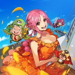 This is a pixiv picture whose title is ONEPIECEカードゲーム「レベッカ」.
