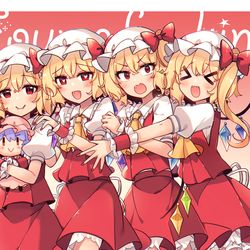 This is a pixiv picture whose title is 喜怒哀楽フランちゃん！.