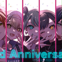 This is a pixiv picture whose title is 3rd Anniversary！！.