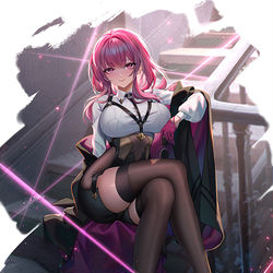 This is a pixiv picture whose title is 摸了卡妈妈 ，微微改动了下服饰.