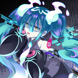 This is a pixiv picture whose title is ゴーストミクちゃん.