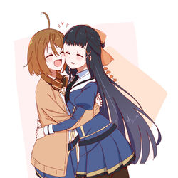 This is a pixiv picture whose title is 川村楪様と月岡椛様らくがき37.