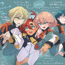 This is a pixiv picture whose title is 水星の魔女感想まとめ　13～24話のやつ.