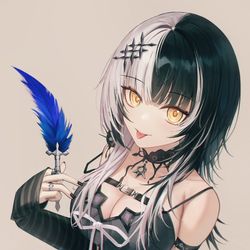 This is a pixiv picture whose title is 😛.