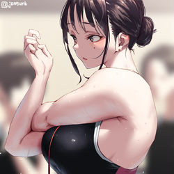 This is a pixiv picture whose title is 色々つよすぎる柔軟中の顧問.