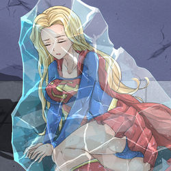 This is a pixiv picture whose title is 冻结超级少女.